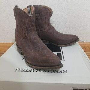 Frye Billy Short Ankle Boots Western Cowboy